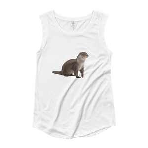 European-Otter Ladies‰۪ Cap Sleeve T-Shirt