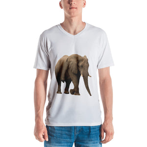 African Forrest Elephant Men's V neck T-shirt