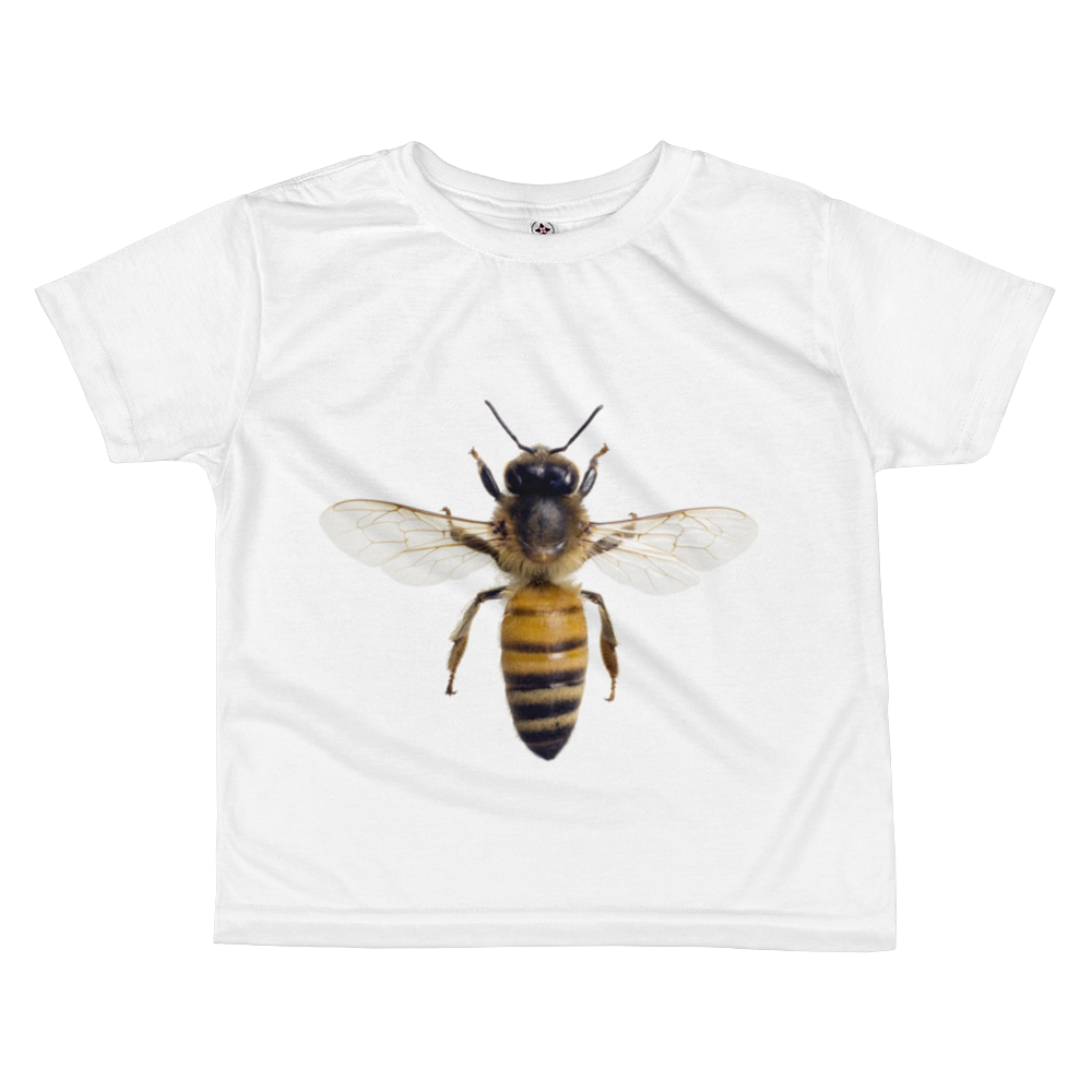 Honey-Bee Print All-over kids sublimation T-shirt