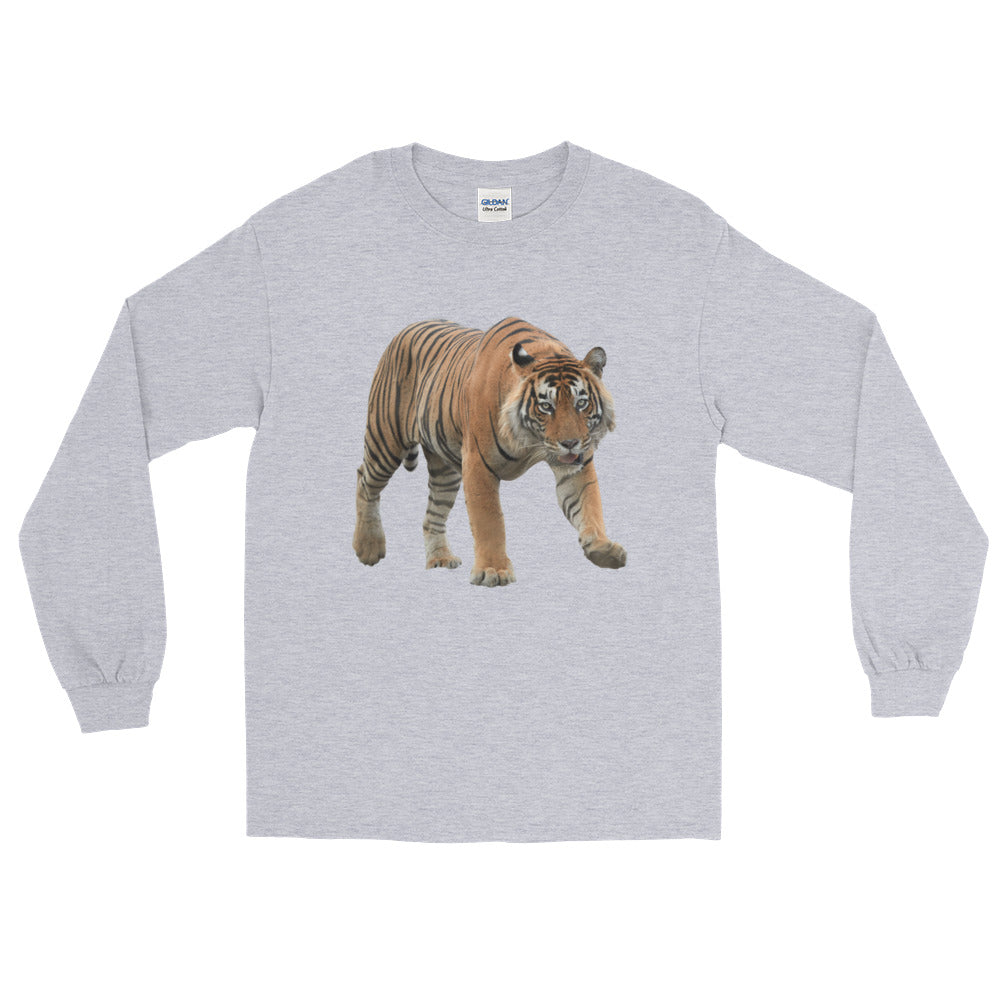 Bengal-Tiger Print Long Sleeve T-Shirt