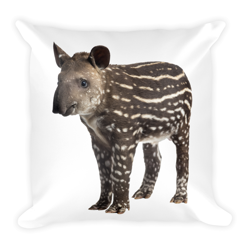 Tapir Print Square Pillow