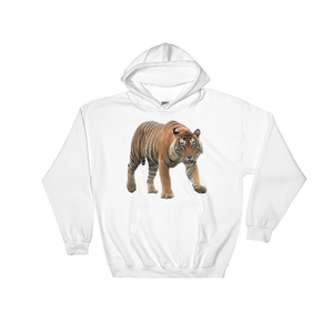 Bengal-Tiger Print Hooded Sweatshirt