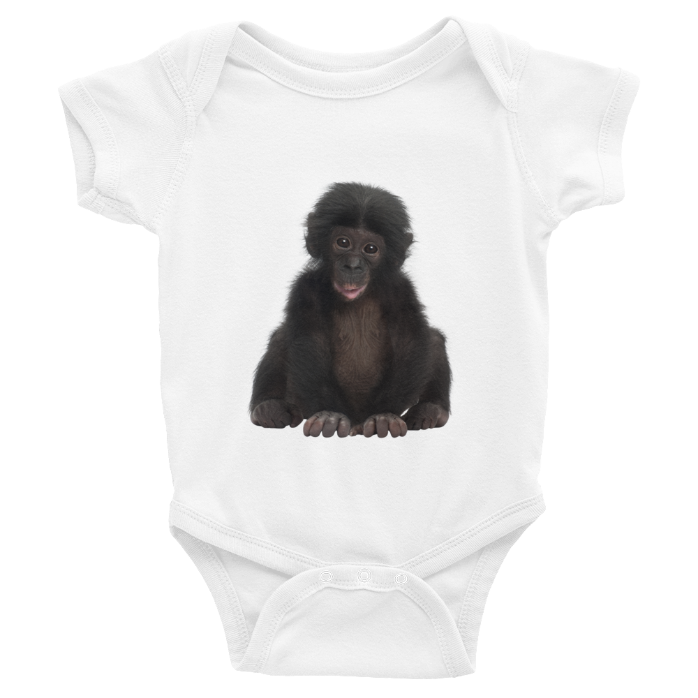 Bonobo Print Infant Bodysuit