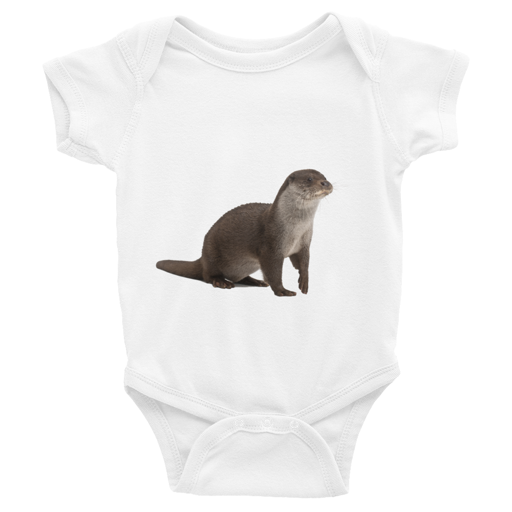 European-Otter Print Infant Bodysuit