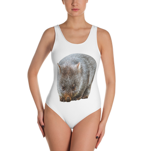 Wombat- Print One-Piece Swimsuit