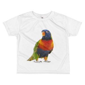 Parrot Print All-over kids sublimation T-shirt