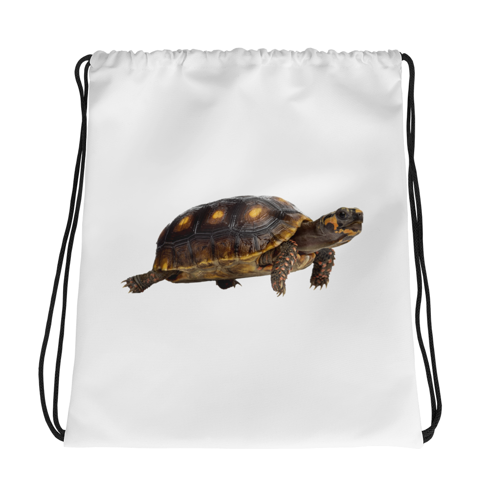 Tortoise Print Drawstring bag